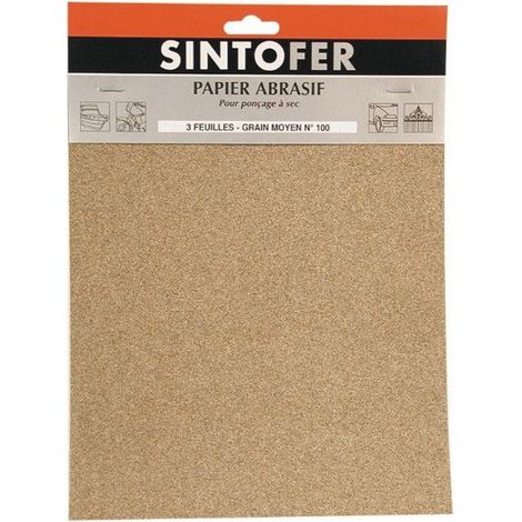 Papier abrasif 3 feuilles pour ponçage à sec gr… (1/2)