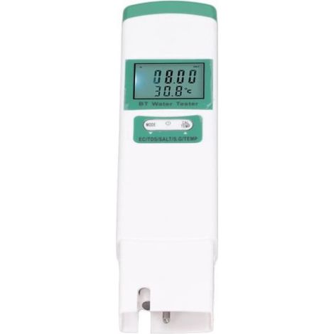 Testeur D Eau - 5 En 1 EC TDS SEL SG TEMP - Bluetooth - ABS Et Alliage De Titane - Pour Piscine Aquarium Eau Potable - 1 Unite (1/4)