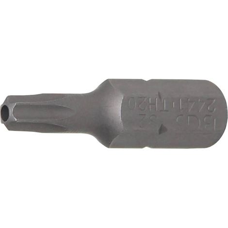Embout Torx T20 6,3 mm (1/4) - L. 25 mm - Profil T avec Perçage - Précision et Compatibilité, Chrome-Vanadium - D-Work (1/5)