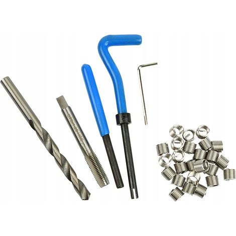 Kit riparazione filetti geko m8x1.25mm acciaio rapido 25 inserti