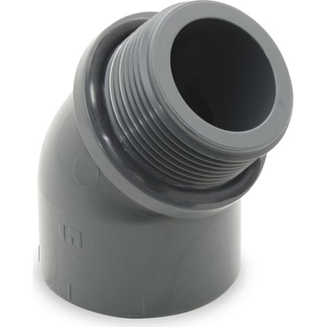 CODO 45º PVC PRESION ENCOLAR R/M 40-11/4 s/teflon