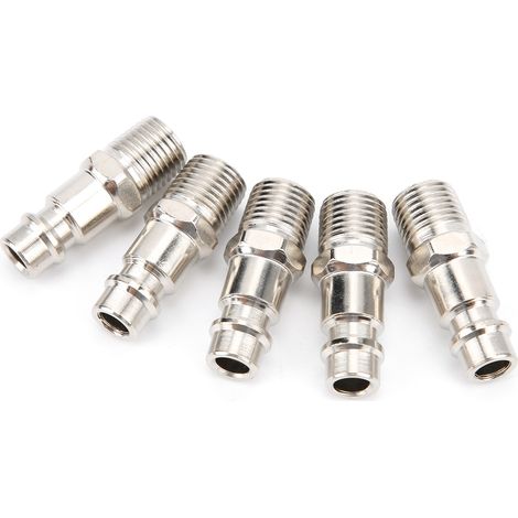 Ensemble de 5 embouts de connexion pour outils pneumatiques (style européen) – accessoires pour compresseurs d'air industriels (1/5)