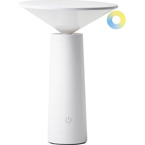 Lampada da tavolo in ferro bianco per interni e per esterni Levira (1/5)