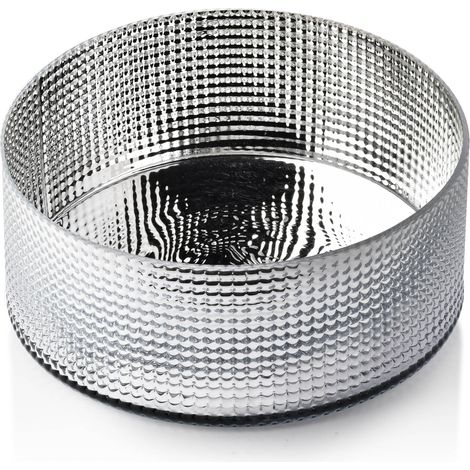 Dekorative Glasschale MONDEX SERENITE SILBER 22,5 x 22,5 x 10 cm silber 1 Stück (1/3)