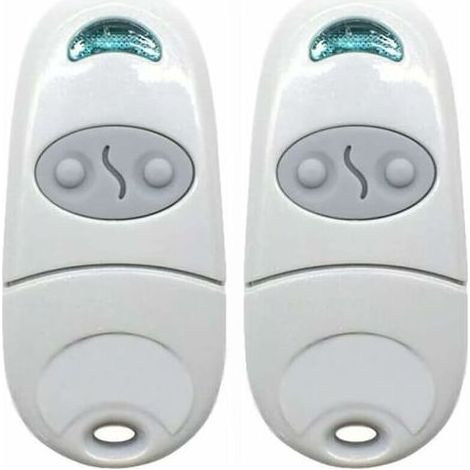 (2, Blanc)Télécommande Universelle Portail, Télécommande pour Ouvre-Porte de Garage, émetteur de clé Portable, Télécommande de Porte de Garage pour Came Top 432NA/432EE/432 EV/432M THISNDE (1/5)