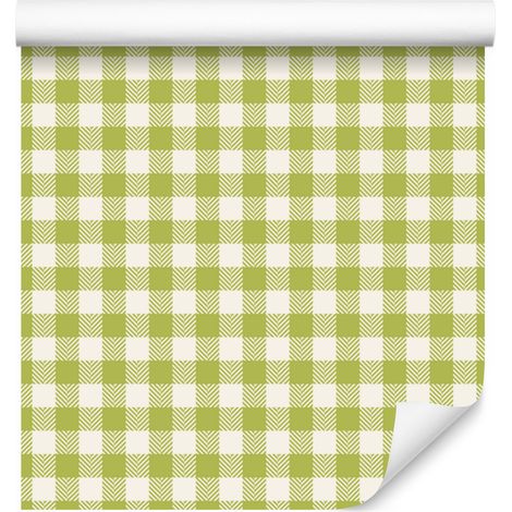 Tapetenmuster „Stoff“ in Gelb und Creme für Wohn- und Schlafzimmer, 50 x 1000 cm (1/5)