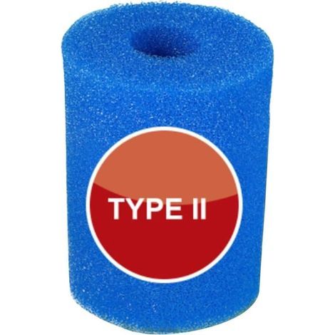 Éponge de mousse de filtre de piscine, remplacement réutilisable de cartouche d'éponge de mousse de filtre de piscine pour le type II (1/5)