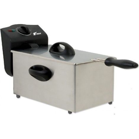 Freidora Eléctrica de Acero Inoxidable Pulido TH-FR175 Capacidad de 1.75L  Oferta exclusiva (1/3)