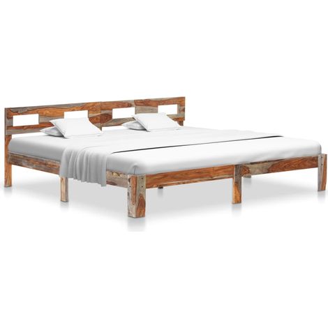 Giroletto senza Materasso in Legno Massello 200x200 cm vidaXL (1/5)