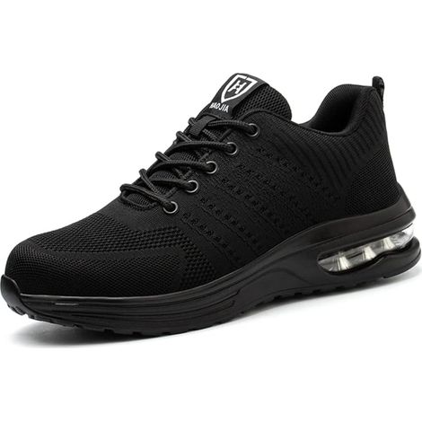 Chaussures de sécurité à coque en acier Drecage pour homme et femme, chaussures de travail industrielles et chantier, respirantes, légères, résistantes à la perforation, idéales pour le sport et le bâ (1/5)