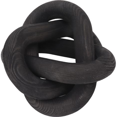 Chaîne décorative en bois à 3 maillons, décorations pour la maison, salon, café, noir (1/5)