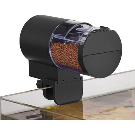 Automatischer Aquarienfutterautomat – 100 ml automatischer Fischfutterspender für Fische und Schildkröten, programmierbare Fütterung, feuchtigkeitsbeständig für Kampffische (1/4)