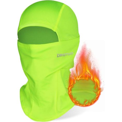 Sturmhaube Winter Winddicht Fleece Gefüttert für Damen Herren, Fahrrad Motorrad Skimaske Grün (1/5)