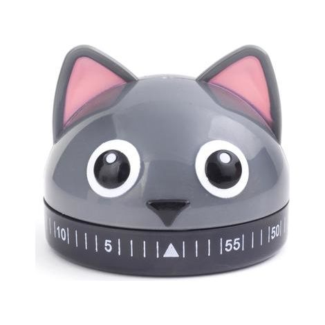 Temporizador kikkerland gato multicolor 6 cm ABS (1/4)