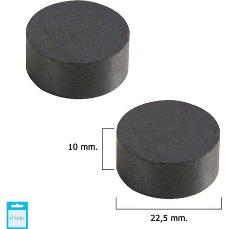 Iman Wolfpack Ferrita Redondo Ø 22,5x10 mm. (Blister 2 Piezas)