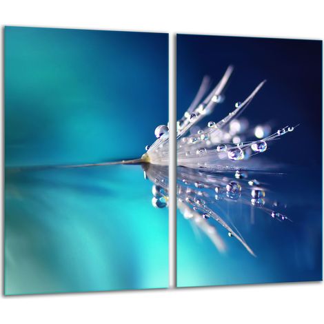 Schneidebrett aus Glas, 2x 30x52, Blume (1/5)