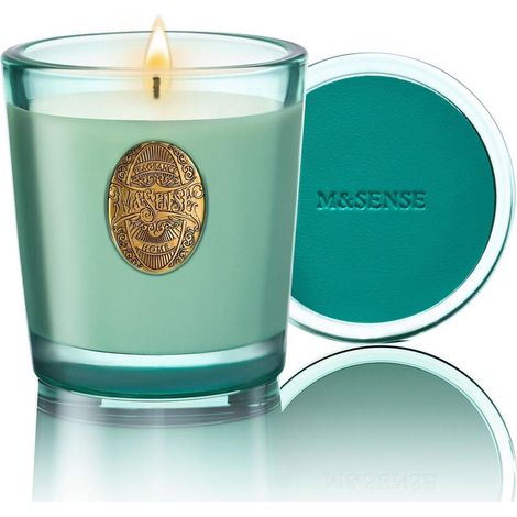 Duftkerze Frische Leinen 260g Sojawachs 55h Brenndauer Geschenk für Sie & Ihn