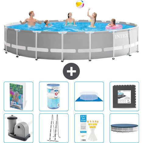 Prism Frame Pool Rund - 610x132 cm - 9-teilig S563