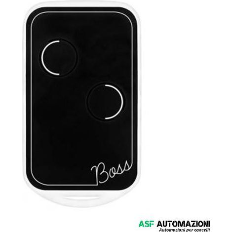 Trasmettitore 2 canali codice fisso quarzo 30.900 Mhz autoapprendente automazione cancelli Nologo BOSS-QC2-W - Bianco