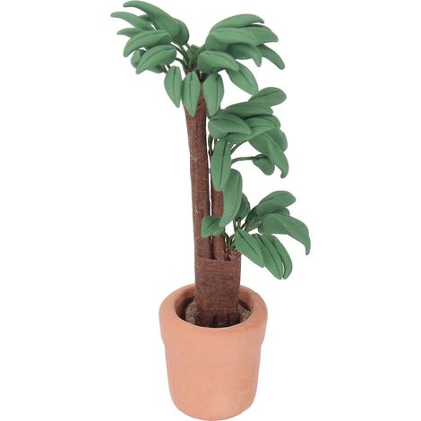 Miniatur-Pflanzenornament im Maßstab 1:12 für Puppenhäuser, Topfpflanzenmodell für den Garten (1/5)