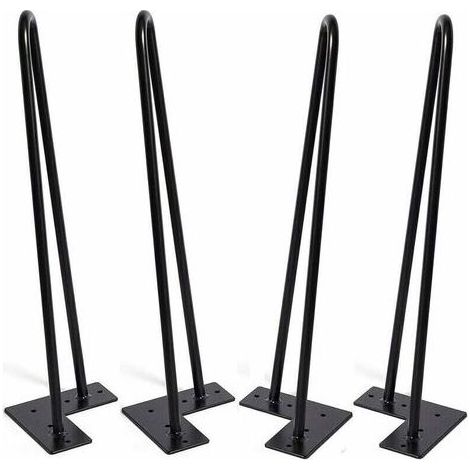 Pieds de table en épingle à cheveux 4pcs, solides 2 fils, longueur 30CM (1/4)