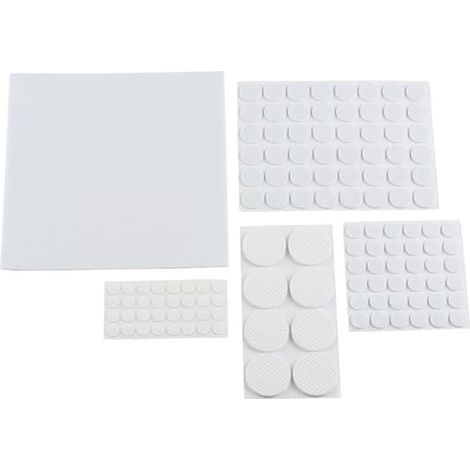 Kinzo furniture feet 125-pack / self-adhesive felt feet / floor protector (1/3)