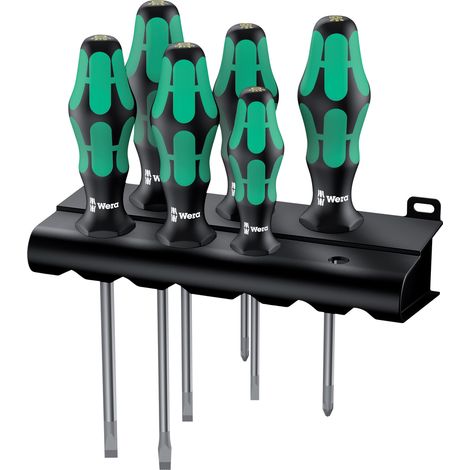 WERA Schraubendreher-Set 6tlg. Schlitz/PZ
