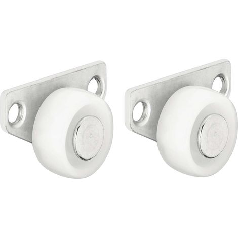 Cyclingcolors – Lot de 2 roulettes rigides lisses 30mm – Charge max 40kg – Acier et plastique – Pour meubles à roulettes et lits gigognes (1/2)