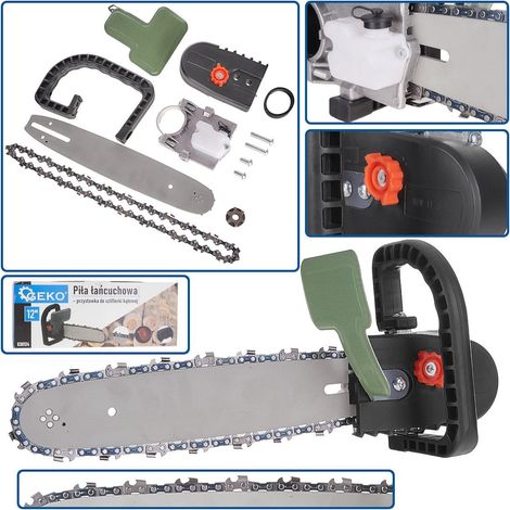 Geko Adaptateur de scie à chaîne métal pour meuleuse 12 pouces (1/5)