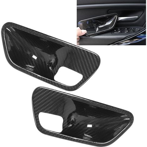 Originale Türgriffe aus Kohlefaser für den Innenraum, kompatibel mit BMW 3er/3er GT/4er (2013-2019) (ein Paar, links und rechts) (OC09645) (1/5)