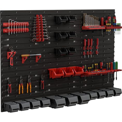 Tablero de herramientas para taller de 117x78 cm + 20 bandejas (1/5)