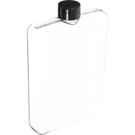 Gourde plate et de 500 ml, pour les sports de plein air comme la randonnée, la salle de sport et les voyages, Bouteille légère pour le camping