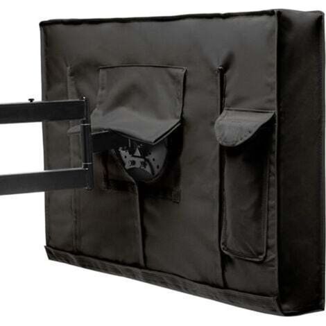 Housse Protection Écran TV Résistante Intempéries - Noir 46-48 Patio Jardin (1/4)