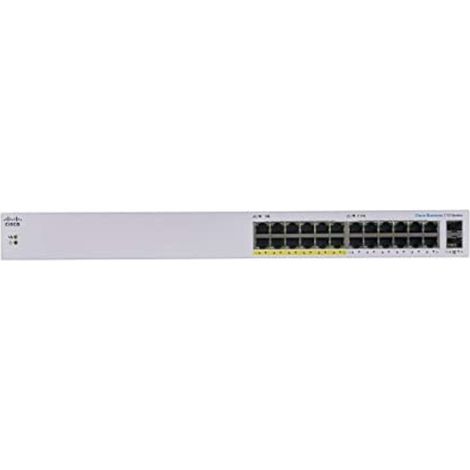 Switch non gestito Cisco® Business CBS110-24PP-D : 24 porte GE : PoE parziale : 2 x SFP 1G condivisi : Protezione a vita limitata (CBS110-24PP-D) (1/5)