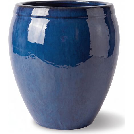 Macetero ATLAS 75x78cm azul caribeño