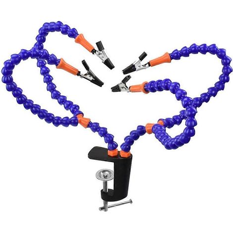 Ensemble de 4 bras flexibles d'assistance à la soudure, support de soudage pour la réparation de circuits imprimés. (1/4)
