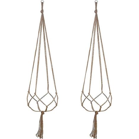 2pcs-105cm Paquets Suspension Plante Macram,suspension Corde Plante Solide ,suspension Plante Macrame,macram Pot Suspendu,corde De Coton Pot Suspe (1/5)