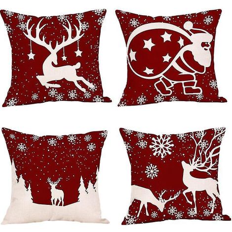 4 housses de coussin de Noël (1/3)