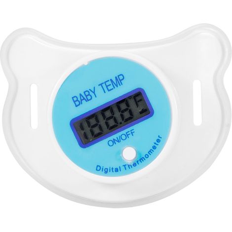Thermomètre Bébé - Sonde Buccale En Forme De Tétine Avec Écran LCD - Précision ±0,1 ℃ - Pour Nouveaux-Nés Et Jeunes Enfants - 1 Pièce (1/5)