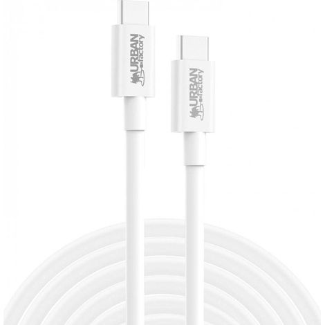 Chargeur et câble d'alimentation PC Urban Factory CABLE USB-C VERS USB-C 2M E-MARK 100W BLANC
