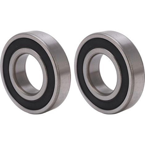 2 roulements à billes à gorge profonde 6207RS, joints caoutchouc double, faible friction, pour automobile, étanchéité renforcée (1/5)