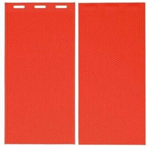 2pcs 5.4mm Silicone Beeswax Mold Beeswax Foundation Press Mold Beekeeping Supplies 44x28cm Red (1/4)