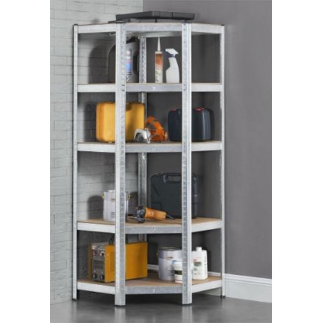 Eck Schwerlastregal zink 77x77x40x40x42x180 cm (1/4)