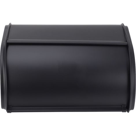 Boîte à Pain Rétro Multifonction Portable Bonne Étanchéité Fer – Container Rangement Comptoir Réfrigérateur Cuisine Armoire, Noir (1/5)
