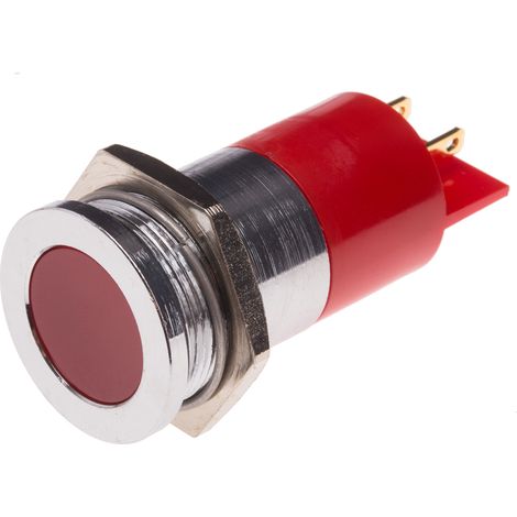 Voyant LED lumineux Rouge RS PRO, dia. 22mm ( Prix pour 1 )
