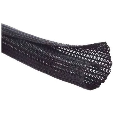 13mm-3m Gaine Câble Auto-Fermeture Manchon de Câble Cache Câble Range Câble Gestion des Câbles pour Ordinateur. Automobile - Noir (1/4)