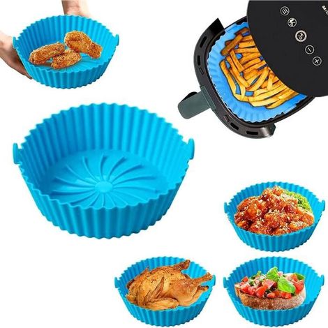 Accessoire Air Fryer - Pot en Silicone - 20.5 cm - Antiadhésif - Compatible Micro-Ondes (1/4)