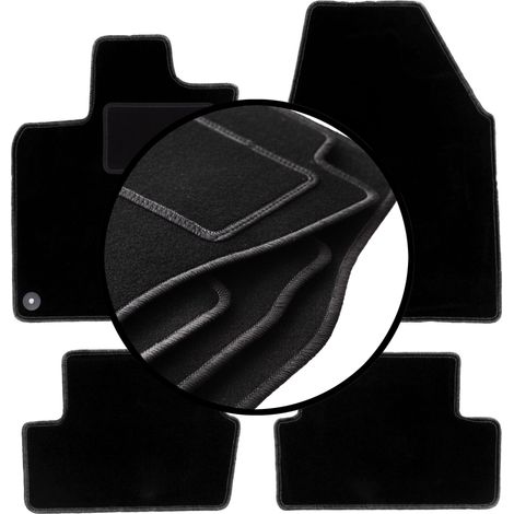 Kompletter Satz Velours-Fußmatten für: Nissan Qashqai I J10 Crossover (2006-2013)