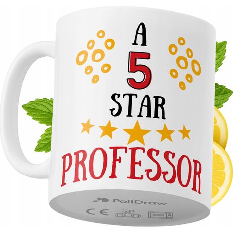 Tazza divertente e umoristica per un professore, ideale per caffè e tè, con grafica e testo divertenti. Perfetta per compleanni, onomastici e festività. Tazza premium per occasioni speciali, per casa, (1/5)