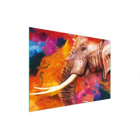 Planche à découper en verre 30x22 éléphant (1/5)